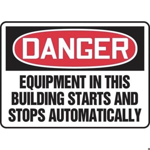 Accuform OSHA DANGER SAFETY SIGN EQUIPMENT MEQM107XV MEQM107XV - main